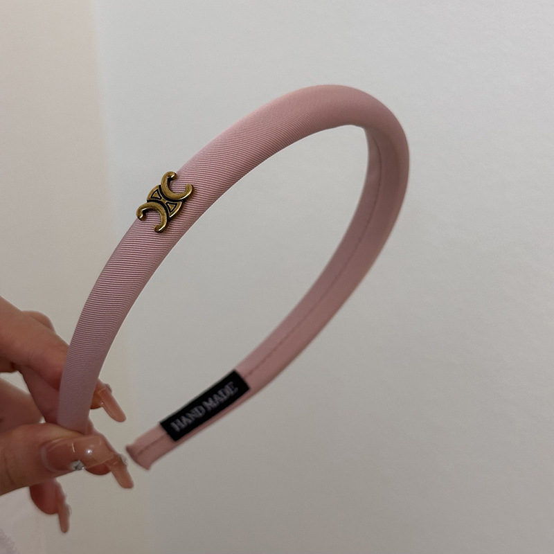 Black satin hairpin headband for women 2023 new style for washing face and pressing hair. Versatile and high-end headwear for going out undefined