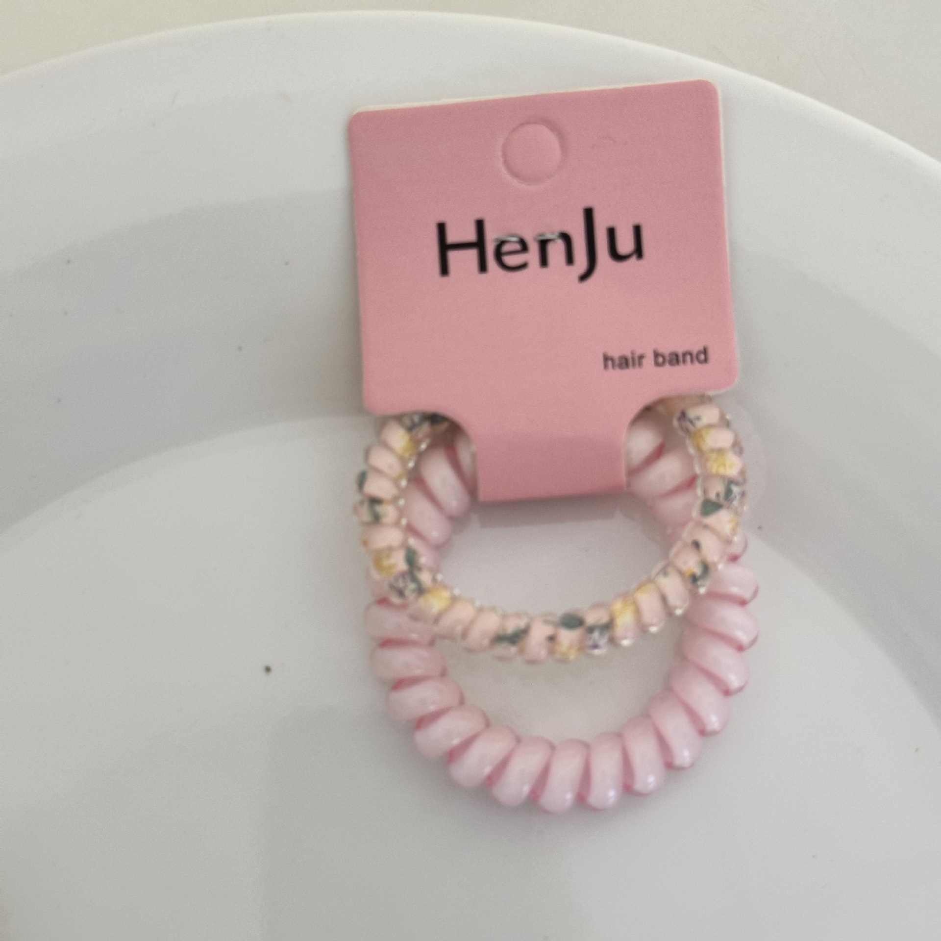 Korean girl ~ High-quality grape coconut polka dot telephone line, refreshing and versatile in summer, durable daily hair tie undefined