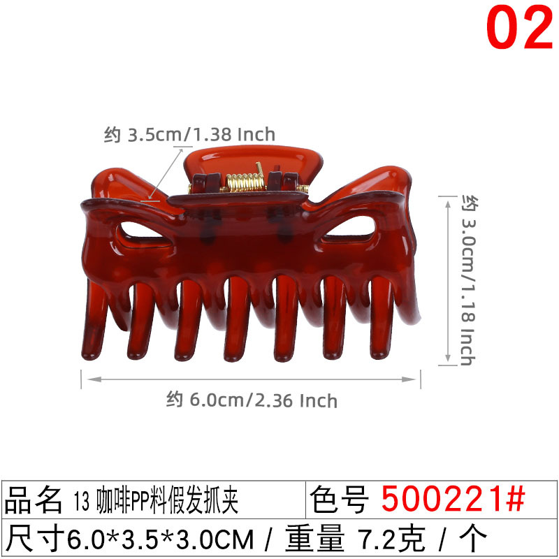 Xuchang tiger-mouth wig clamps, large, medium and small ponytail false hair clamps, fluffy small claw clamps, European and American chemical fiber high ponytail clamps undefined
