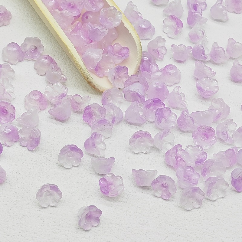 7x12mm glass beads, lily of the valley scattered beads, campanula flower buds, bell flower, diy jewelry, hairpin, beading material undefined