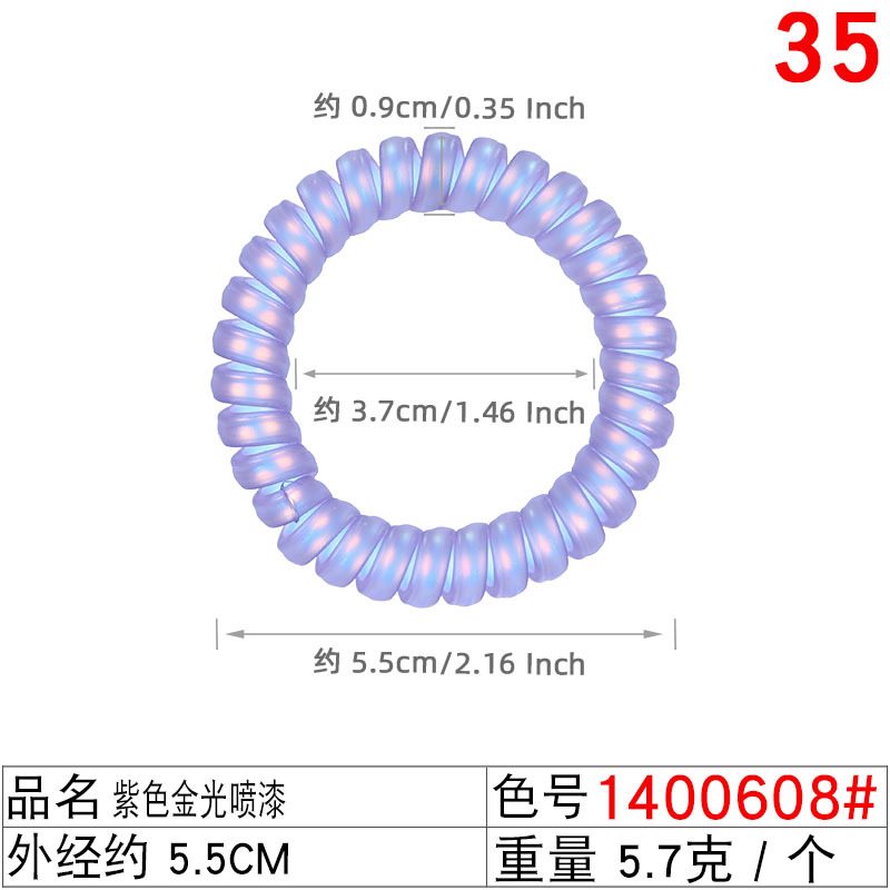 Autumn and winter new products: Purple wisteria telephone line hair band, milk purple elastic band, women's hair tie, and purple leather band accessories undefined