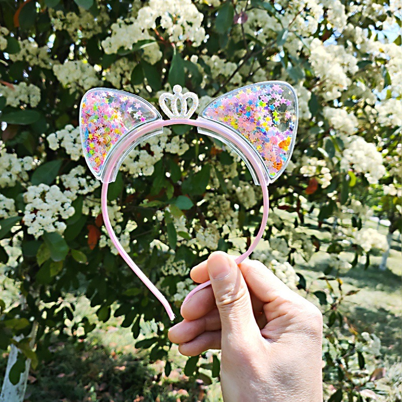 Cat ear headbands, hair clips, headwear, children's headwear, hair bands, kids' crowns, princess heads, girls' rabbit ears undefined