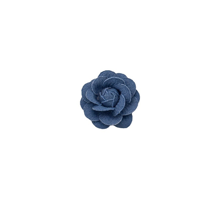 基础牛仔 优雅山茶花发圈ins简约头绳高级感扎马尾发夹皮筋发绳 Item Picture