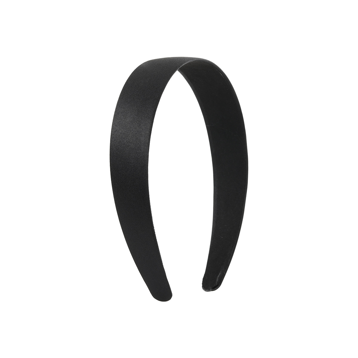 Korean version of the popular online celebrity hand-pressed black and white diy hair band accessory, smooth plate head buckle wide edge hair band Item Picture