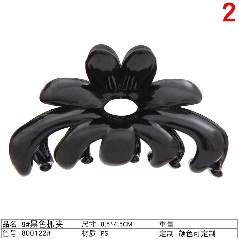 Black large grabber, large, medium and small plastic shark clips, top clips, bangs, hair clips, high ponytail, versatile hair clips and hair accessories undefined