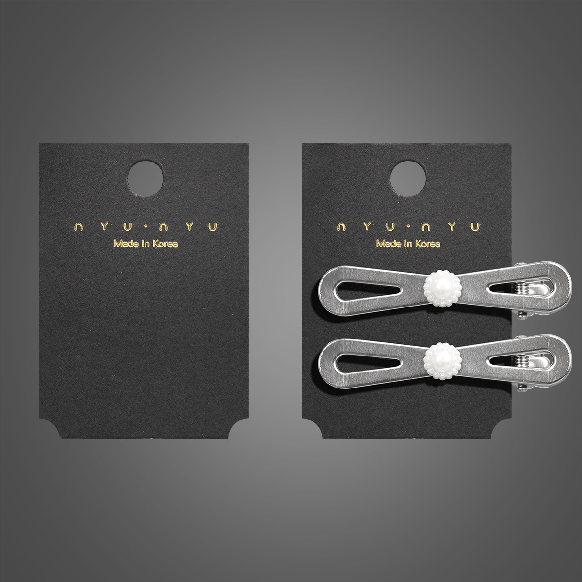 Wholesale of NYV English and Korean version hair clip card paper for diy hair accessory packaging full image