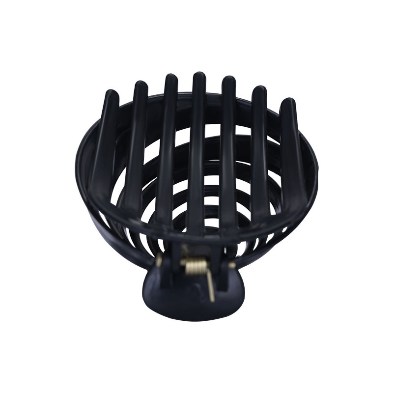 Ladies' snail horizontal hairpin accessories, portable threaded black wig, PP material, small mushroom grab clip, turtle clip details Picture