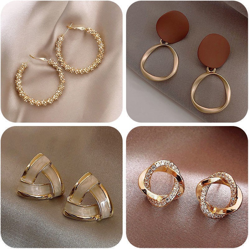 2026 New style fashionable and versatile earrings, feminine pearl stud earrings, silver needle, niche design, high-end sense earrings wholesale Specification image