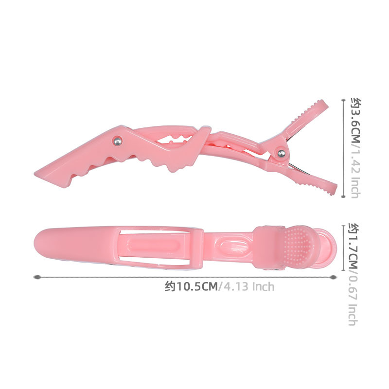 Hairdressing hairclips without scars, bangs, duckbill, crocodile hairclips, side positioning clips, hair clips for hairdressers and makeup artists Application Scenario