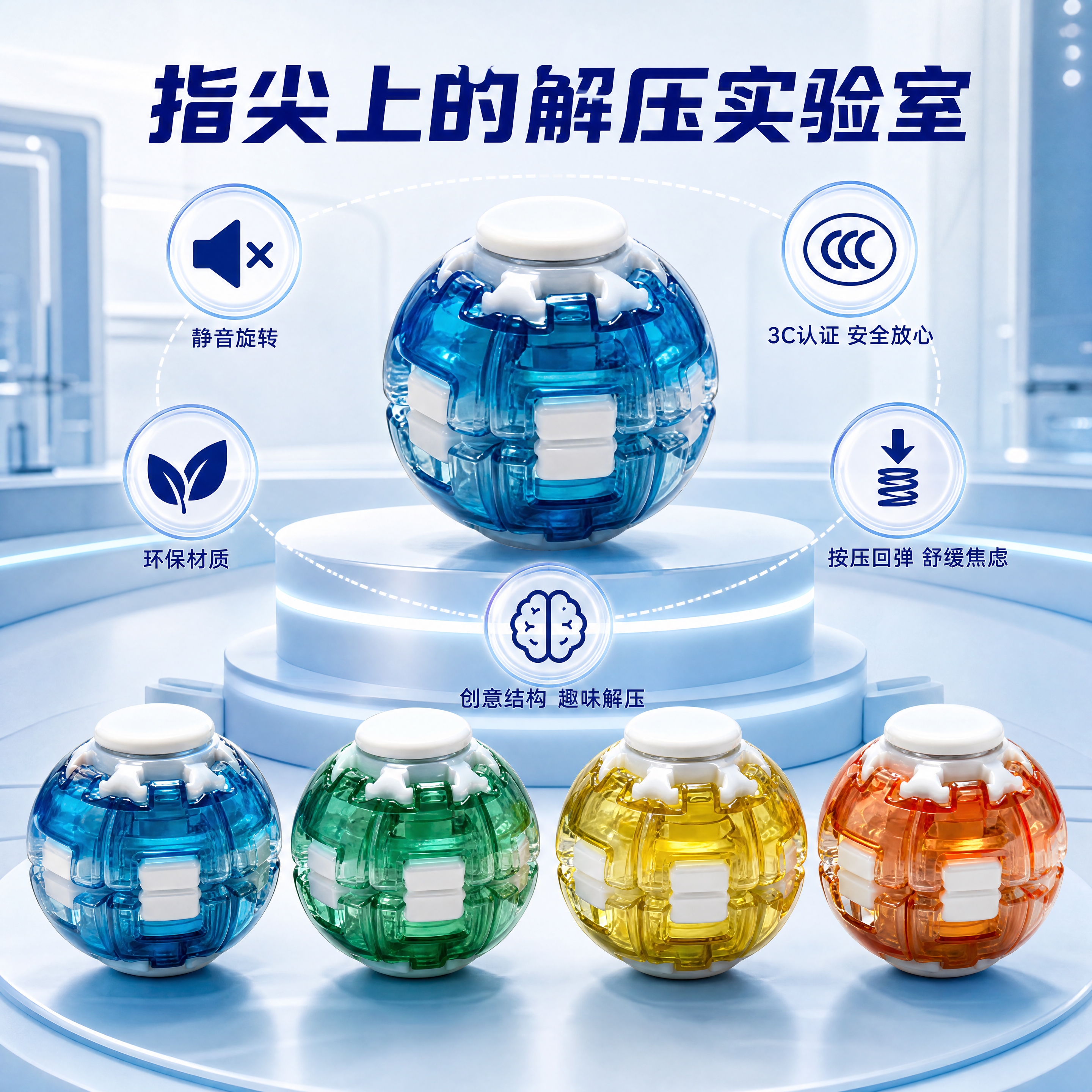 灯光水晶按压旋转球 Application Scenario