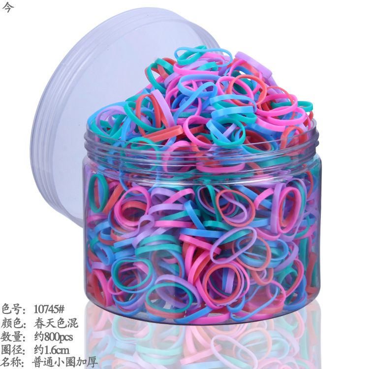 Disposable rubber band for women's hair ties, black high-elasticity hair bands, adult and children's hair ties and headwear undefined
