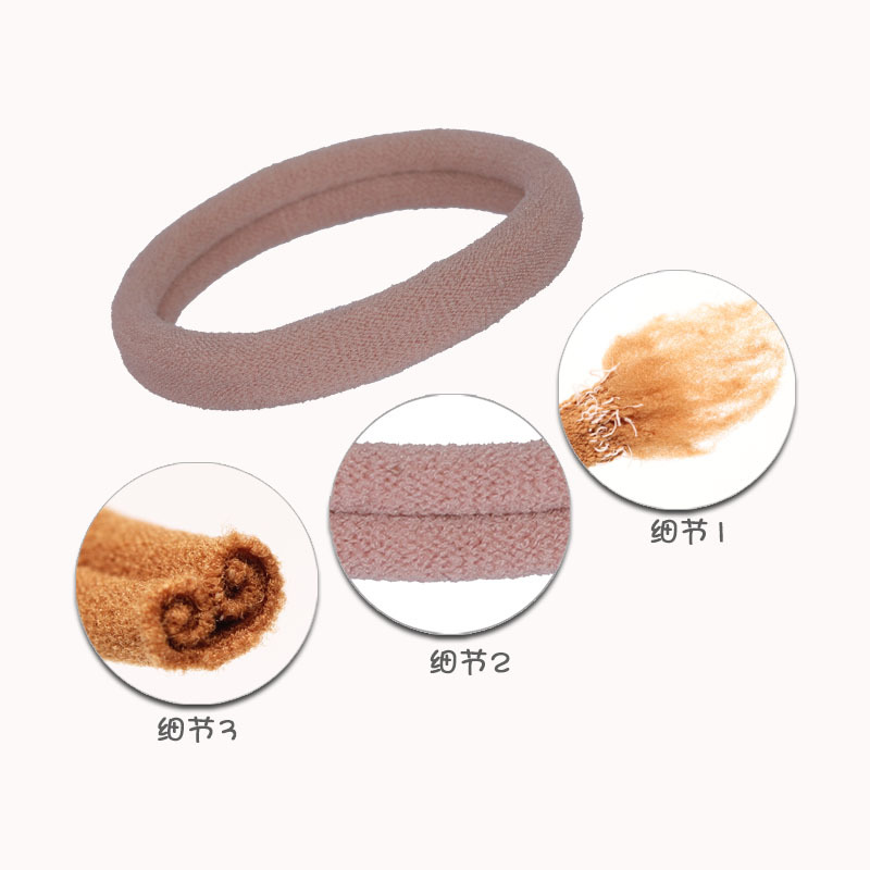 50-piece set ~ gradient color seamless hair tie, colorful hair band headband, candy-colored rubber band hair accessory and headwear for girls Specification image