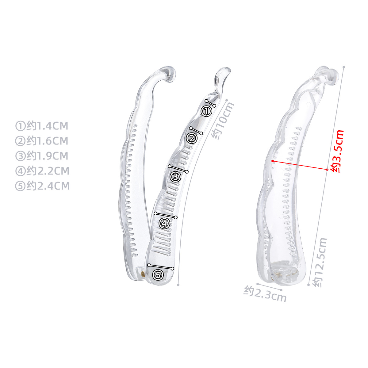 Large 12.5cm banana clip, black, simple and retro, high-end twist clip, back of the head, headpiece, hair clamp, factory approval Application Scenario