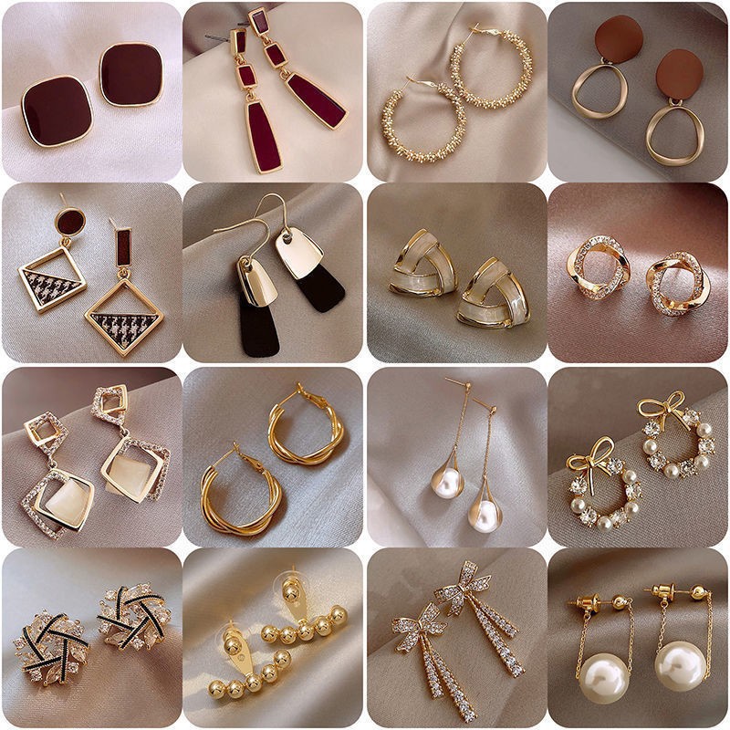 2026 New style fashionable and versatile earrings, feminine pearl stud earrings, silver needle, niche design, high-end sense earrings wholesale full image