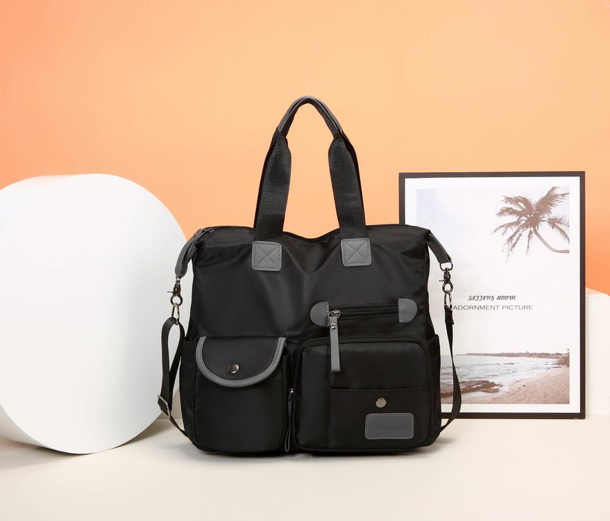 Cross-border 2024 new style European and American fashionable women's bag, nylon mommy bag, large capacity single-shoulder crossbody travel bag undefined