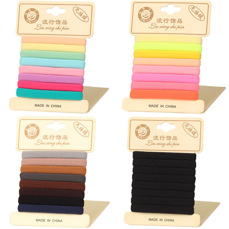 New Korean-style hair accessories and headwear sources, 8-piece clip hair bands, factory direct sales, seamless towel bands full image