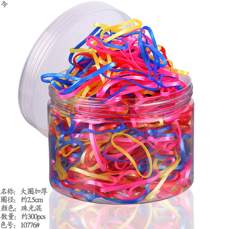 Disposable rubber band for women's hair ties, black high-elasticity hair bands, adult and children's hair ties and headwear undefined
