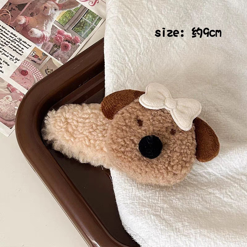 Plush red apple hair clips, large duckbill clips at the back of a woman's head, updo bangs clips, cute hair accessories wholesale undefined