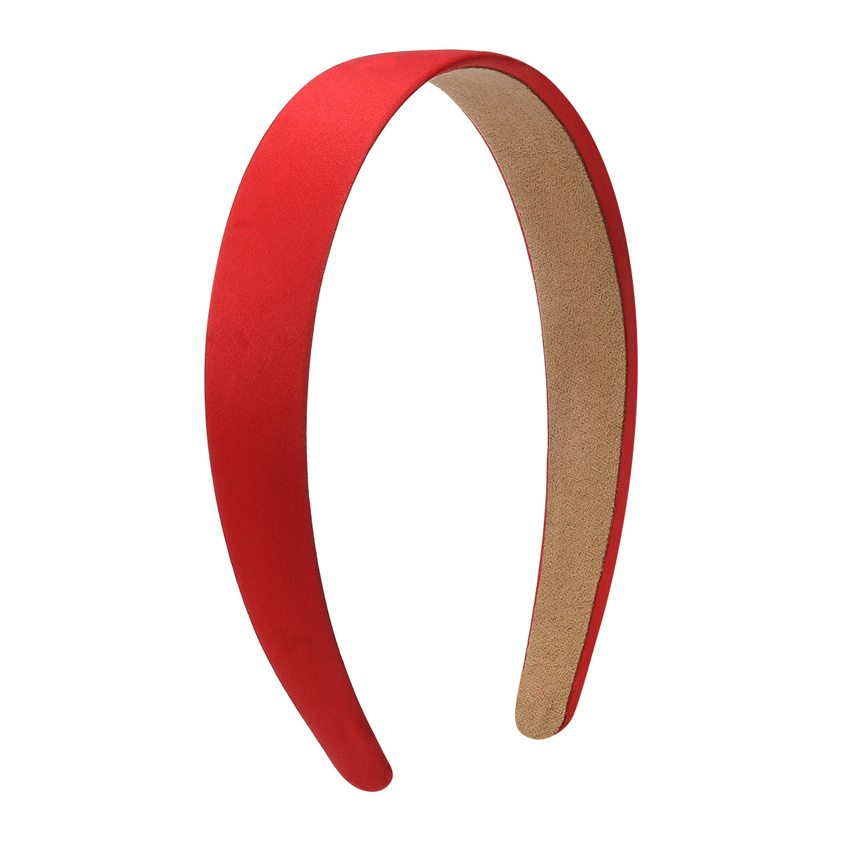 2.5cm colorful satin wide-edge hairband, retro handcrafted diy hairpin, simple women's fabric headband, hair accessory supply Item Picture