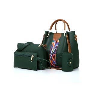 Women's bag 2024 new style European and American fashion four-piece set, mother and child bag, shoulder bag, crossbody bag, bucket bag, multi-piece set undefined