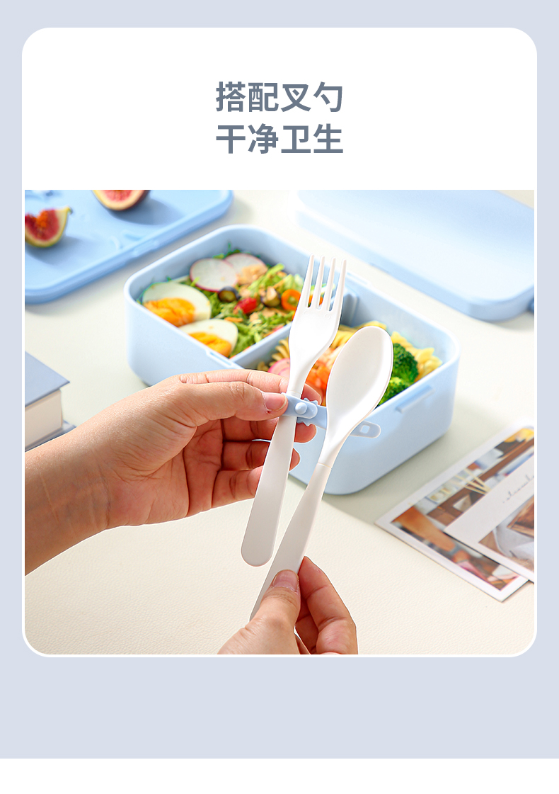 【CL】25Q4#6746-6747-6748 美集单层/二合一/三合一饭盒 粉+黄+蓝 混详情10