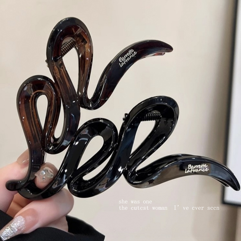 Early spring style, niche design sense, women's 2025 new shark clip, high-end hair clip, large hair clip headwear details Picture