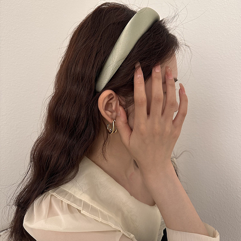 刘亦菲同款发卡头饰发箍女高颅顶法式高级感缎面洗脸头箍2023新款 Specification image