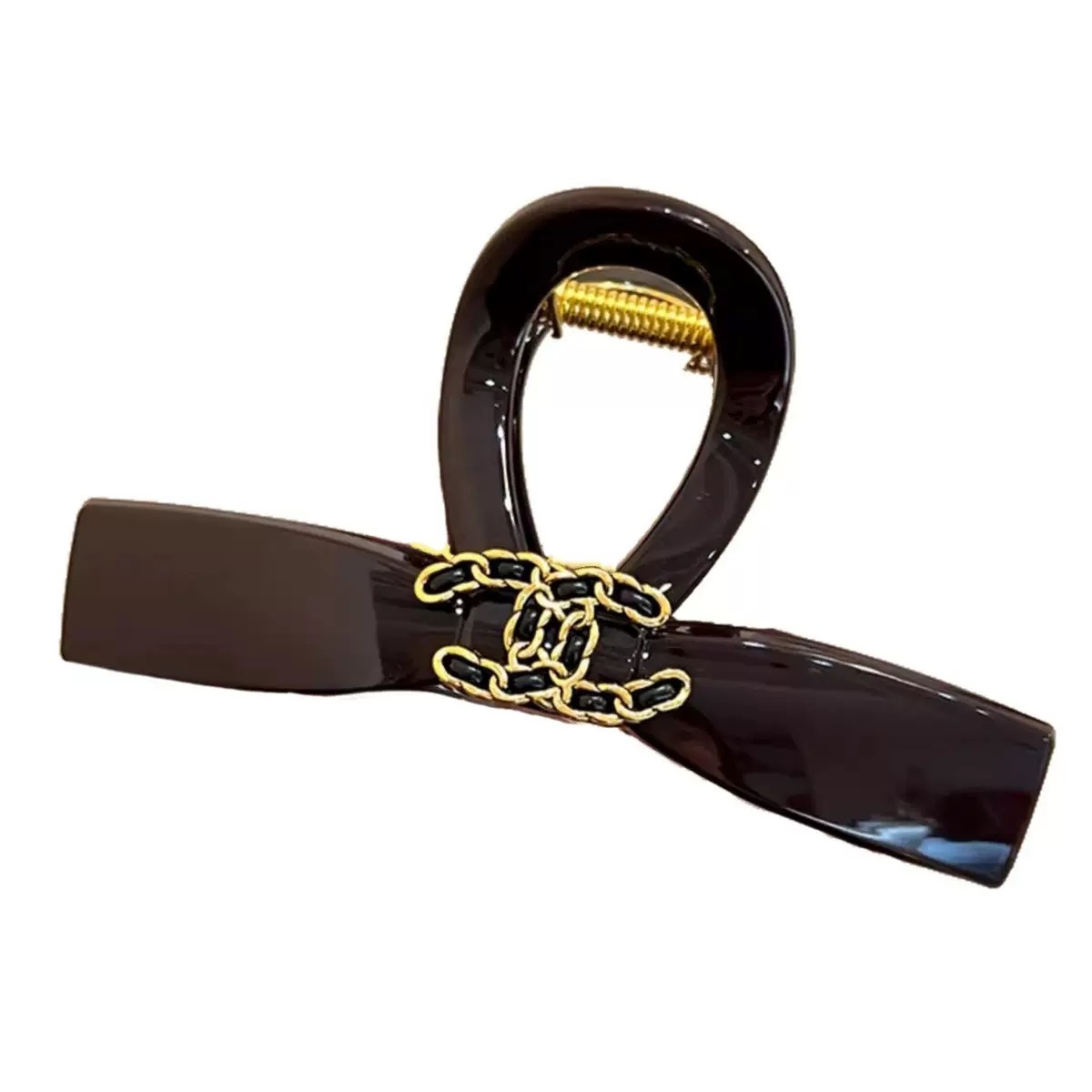 Elegant and light luxury letter grabber 2025 new large size with a high-end feel, shark clip hairpin clip on the back of the head, for women Item Picture