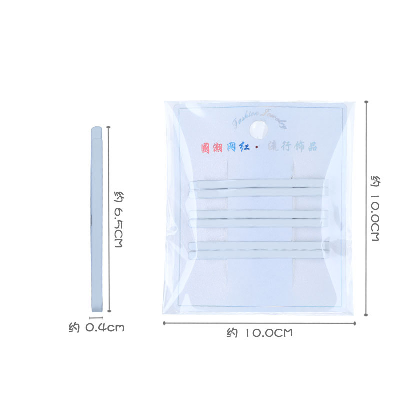 Nurse cap fixing clip, 8 cm long, white straight clip, hairpin, nurse's day steel clip, nurse cap edge clip details Picture