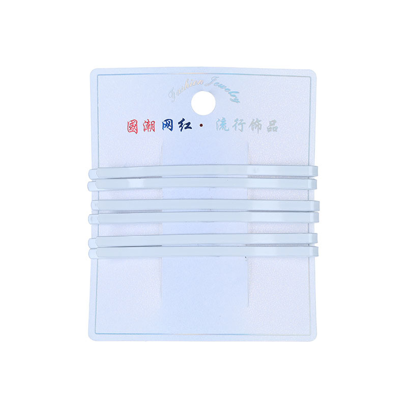 Nurse cap fixing clip, 8 cm long, white straight clip, hairpin, nurse's day steel clip, nurse cap edge clip Item Picture