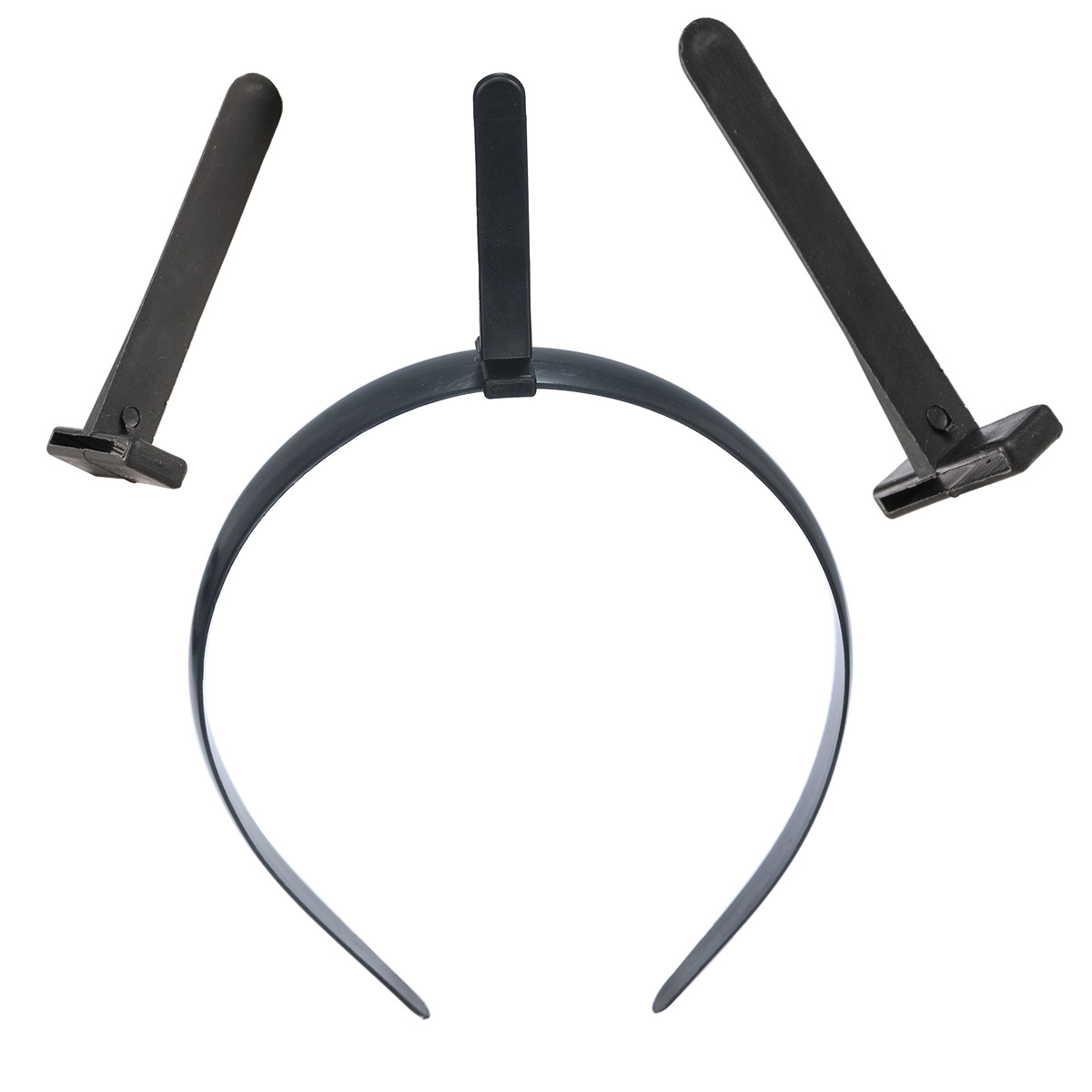 2.0cm long corner hair band flat back toothless multi-corner plastic headband semi-finished Christmas hair band factory direct sales details Picture