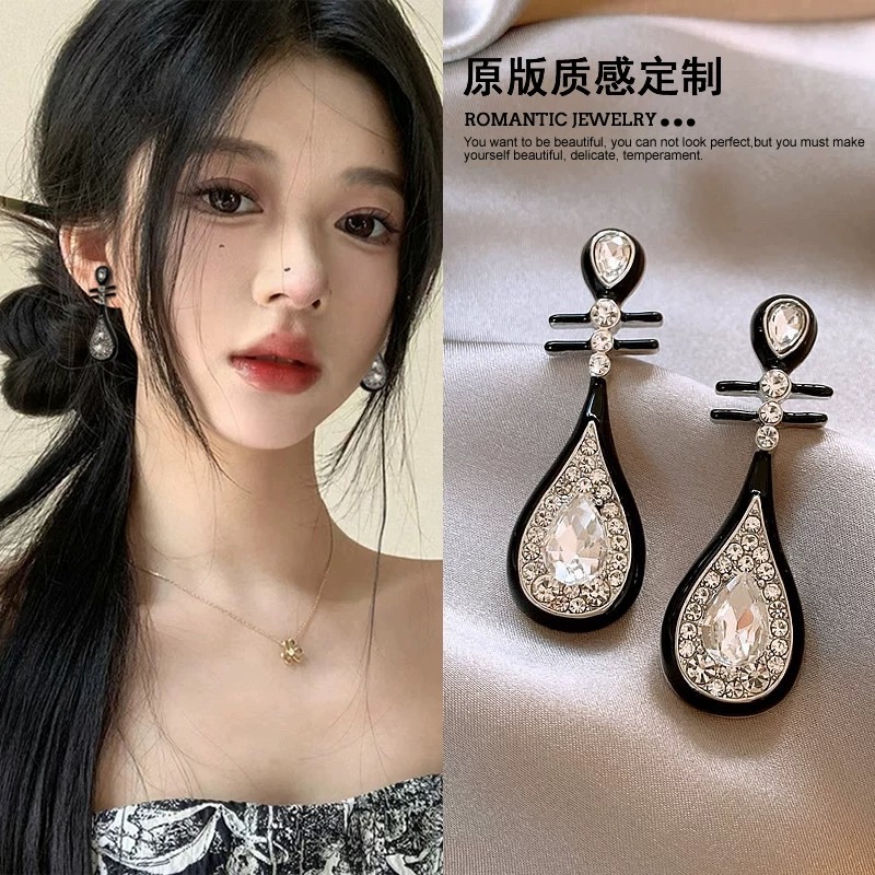 新中式长款流苏耳环女气质百搭简约小众设计复古耳钩古风汉服耳饰 Specification image