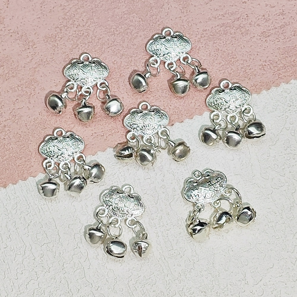Gold and silver ancient silver longevity lock hidden silver dreamcatcher, alloy large hole multi-hanging bright silver feather tassels, diy handmade accessories details Picture