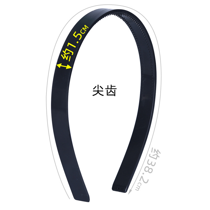 1.5 cm flat-back stepped tooth hair band headband, handcrafted DIY accessories, fabric covering materials wholesale factory direct sales details Picture