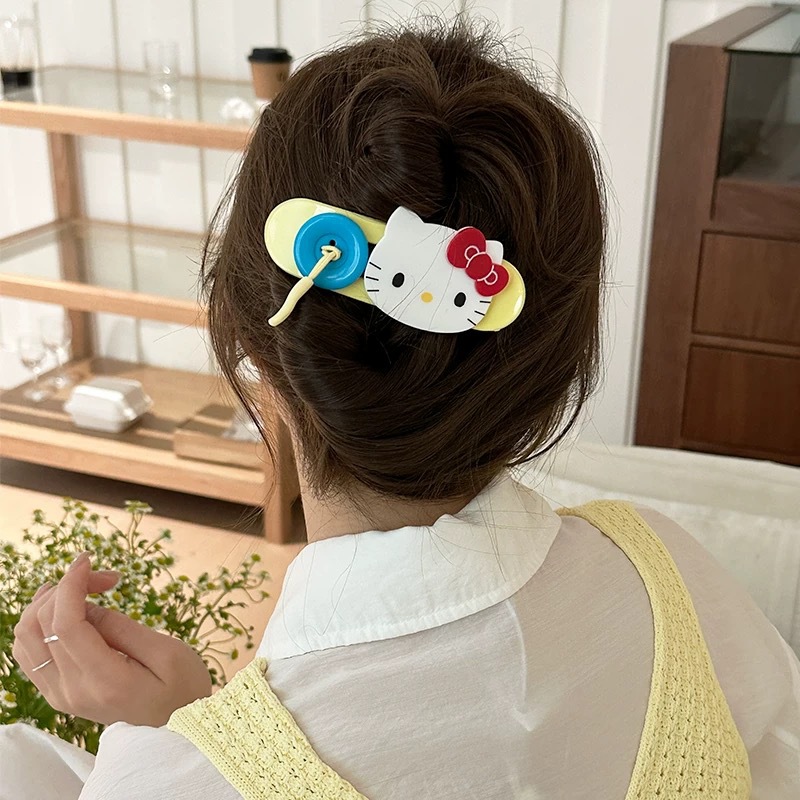 Plush red apple hair clips, large duckbill clips at the back of a woman's head, updo bangs clips, cute hair accessories wholesale undefined