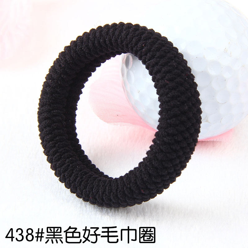Upgraded version of ladies' high ponytail, widened and thickened, good towel hair band, rubber band, Korean-style girls' high school elastic and durable hair tie undefined