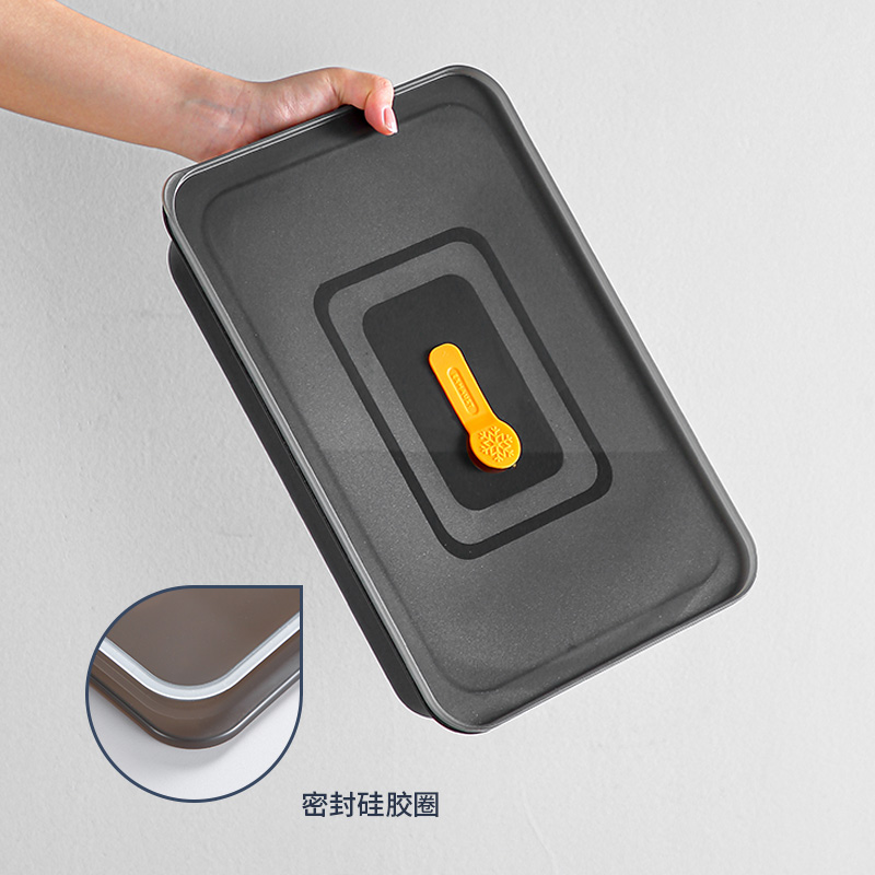 【CL】25Q4#6930-6932 coated stainless steel dumpling box with wavy bottom (3300ml) coating 3.3L black/khaki clear Application Scenario