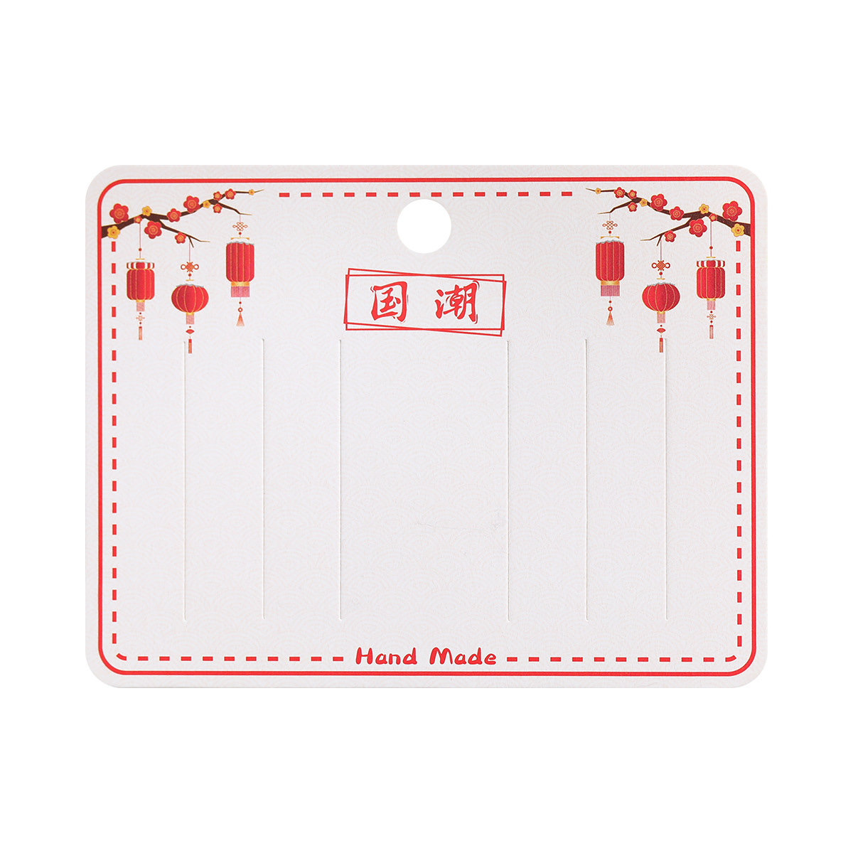 Yiwu hairpin card paper, national trend pure white jewelry card, diy jewelry accessories, headwear, pure handcrafted packaging, 100 BB clips Item Picture