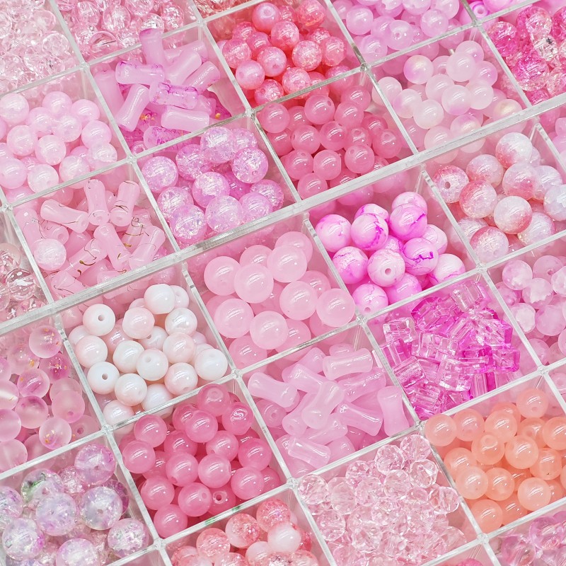 Green series glass, glass beads, loose beads, string beads, DIY materials, bracelets, necklaces, accessories Application Scenario