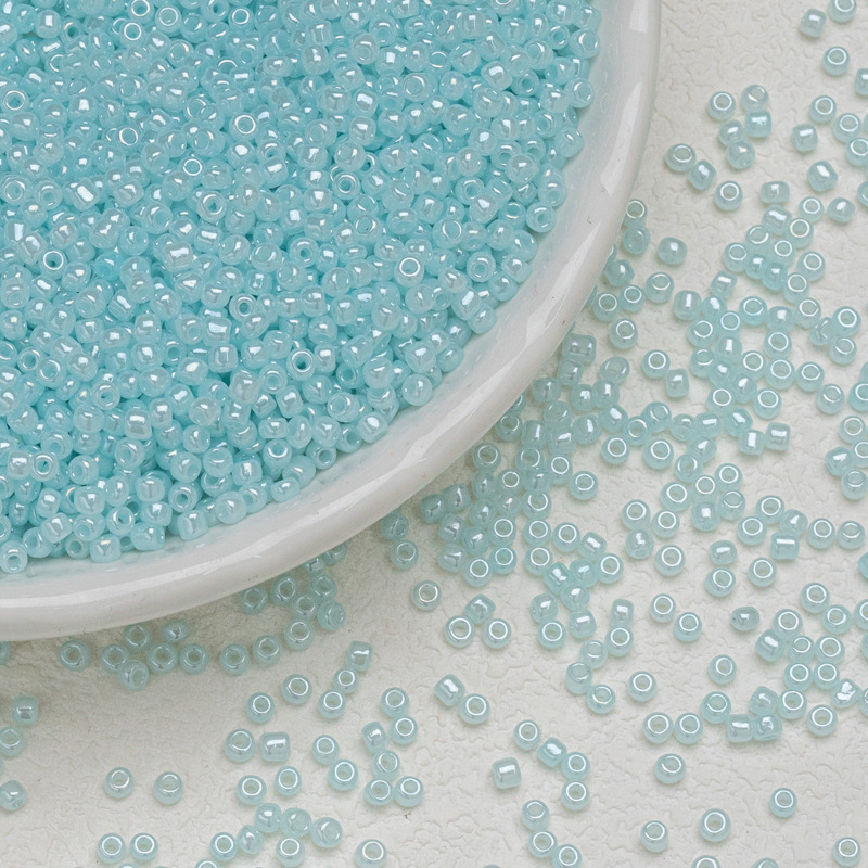 3mm colored candy, glass, rice beads, cream beads, diy handmade materials, loose beads, bracelet, necklace, small accessories, beading undefined