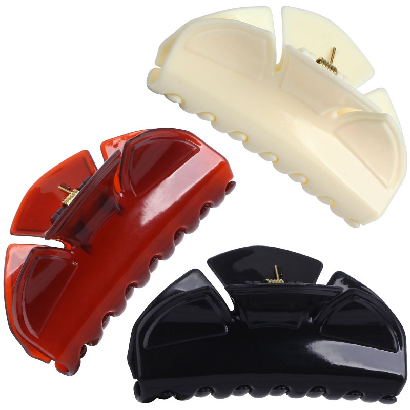 Xuchang tiger-mouth wig clamps, large, medium and small ponytail false hair clamps, fluffy small claw clamps, European and American chemical fiber high ponytail clamps Specification image