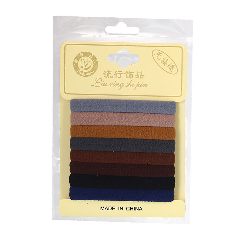 New Korean-style hair accessories and headwear sources, 8-piece clip hair bands, factory direct sales, seamless towel bands Item Picture