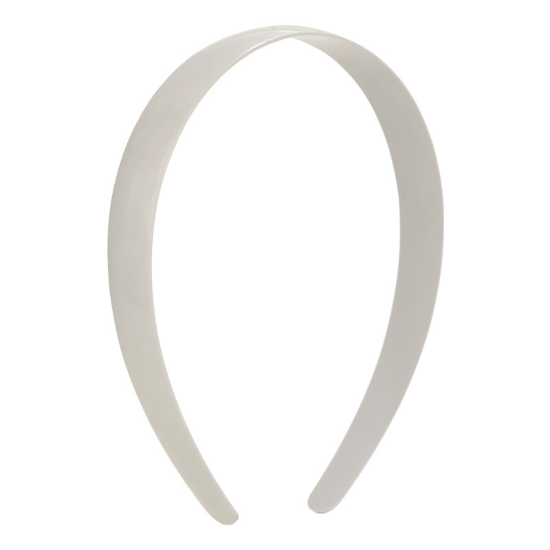 2.0cm wide, arched back, arc-shaped, toothless plastic hair band, 20MM grayish-white rough headband, diy accessory hair clip Item Picture