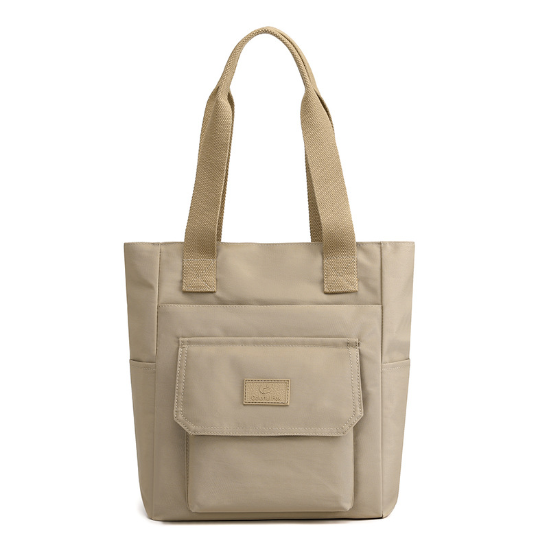 Large-capacity women's fashionable and trendy single-shoulder bag, nylon water-resistant versatile tote bag, Korean-style hand-held shopping bag, trendy undefined