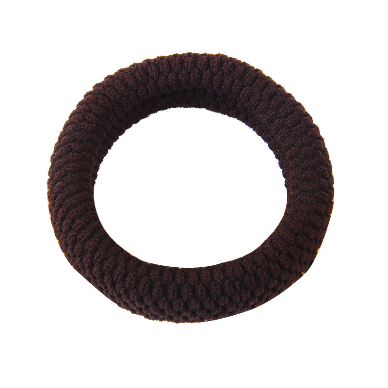 High-elasticity seamless hair bands for girls, widened and thickened hair ties, simple hair ties for adults, fresh and durable leather cases Item Picture