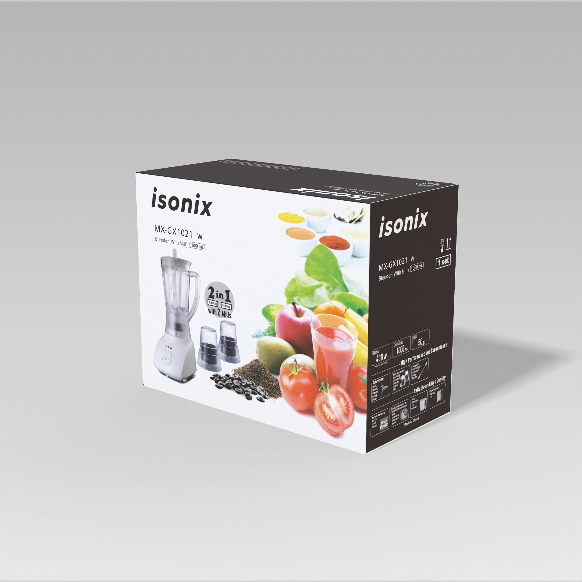 Fábrica de suministro directo comercio exterior al por mayor mezclador eléctrico comercial doméstico/exprimidor de jugo de frutas y verduras especias batido en polvo batido de mermelada hacer multifunción control de movimiento integral antideslizante antifuga a prueba de polvo tipo de mesa vertical venta caliente de exportación - 5