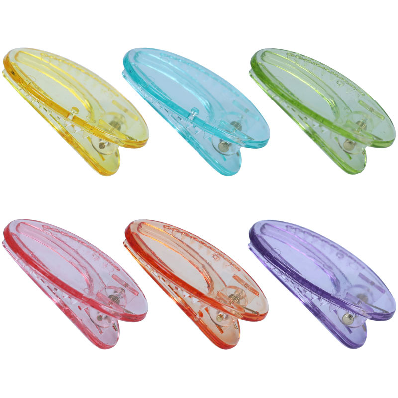 diy accessory: Oval duckbill clip, transparent candy-colored hair clip, cream glue material, handcrafted hair accessory details Picture