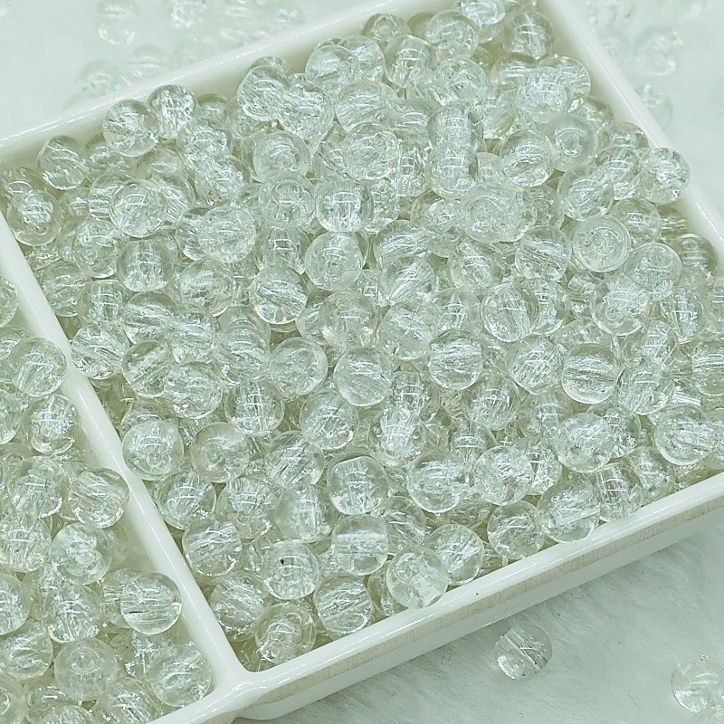10mm jade broken glass beads, colored glass beads, hand-strung beads, diy bracelet accessories, loose beads, straight hole round beads, material accessories undefined