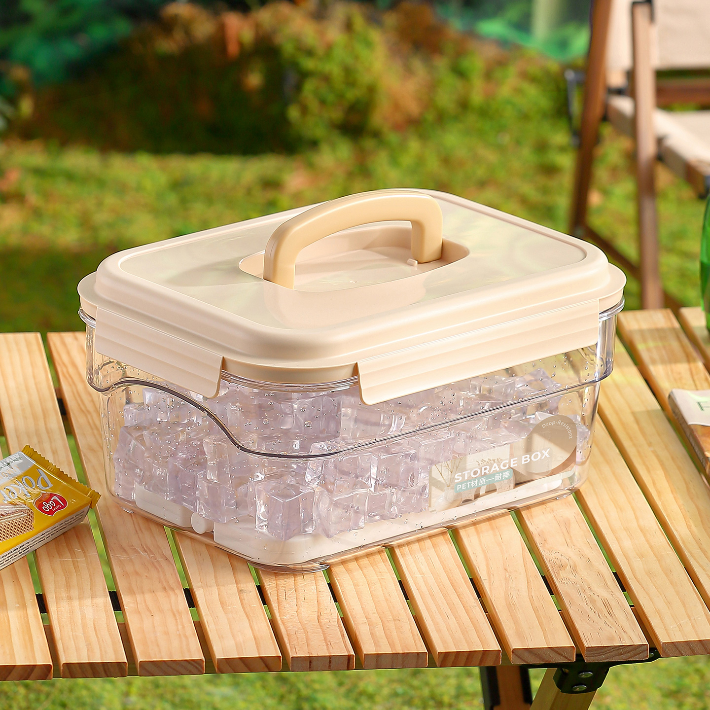 【CL】25Q4#8549-8550-8552-8556 Berna Portable Sealed Storage Box Green/Khaki Clear Application Scenario