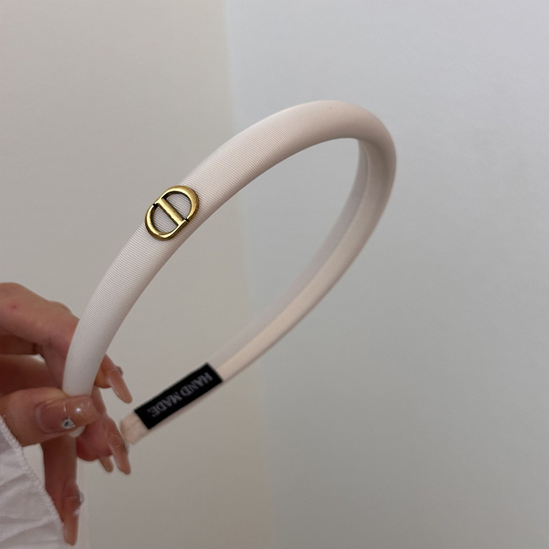 Black satin hairpin headband for women 2023 new style for washing face and pressing hair. Versatile and high-end headwear for going out undefined